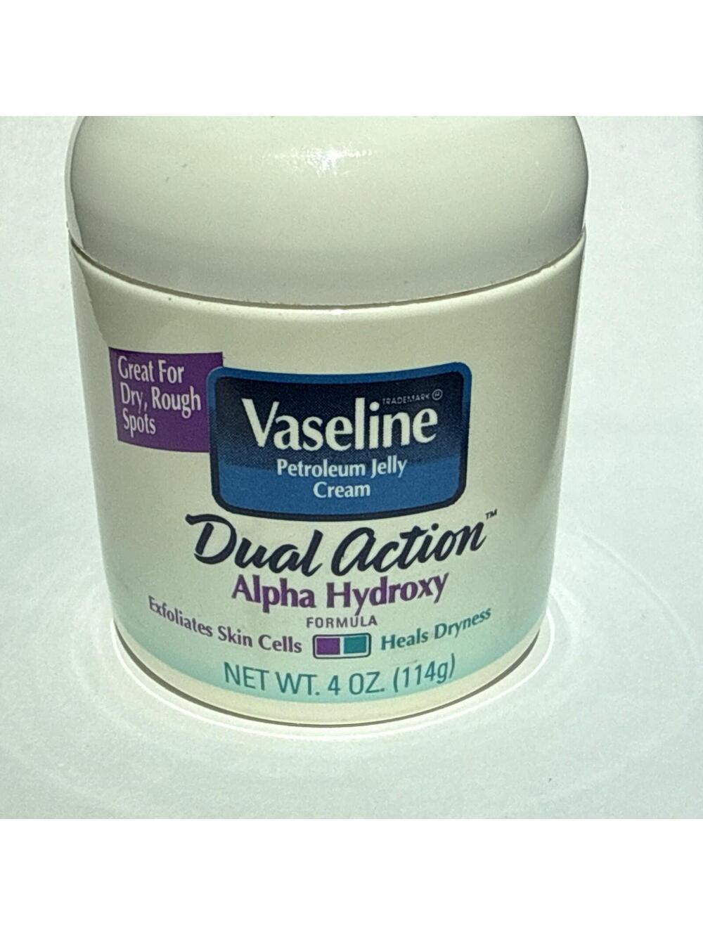 Vintage Vaseline Alpha Hydroxy Dual Action Petroleum Cream RARE New Old Stock